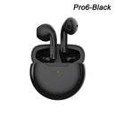 Air Pro 6 TWS Fones De Ouvido Sem Fio Bluetooth, Fones De Ouvido Originais, Mini Fones De Ouvido, Fones De Ouvido para Xiaomi, Android, Apple, iPhone