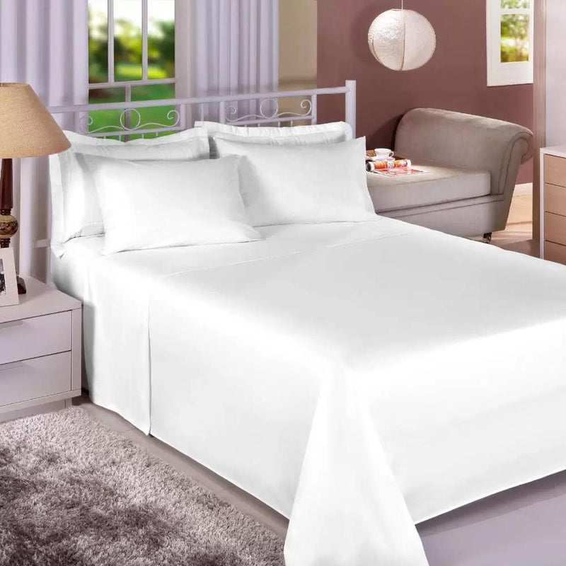 Jogo de Cama Premium 150 fios Branco - Casal